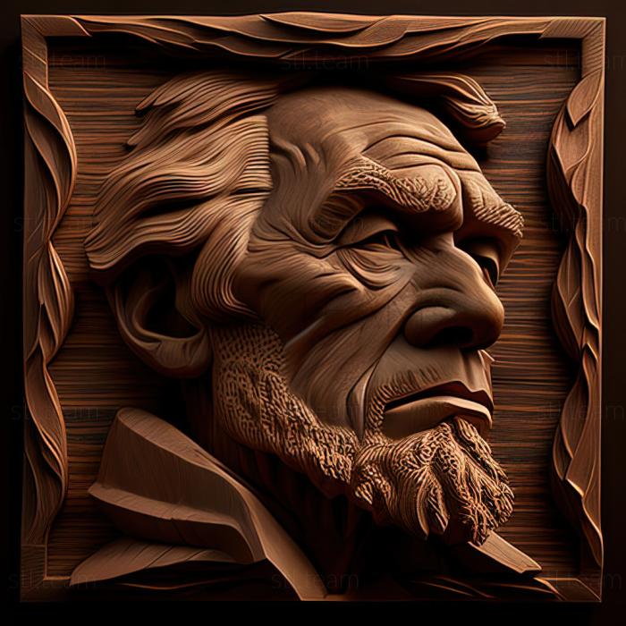 3D model Johnny McPherson American artist (STL)